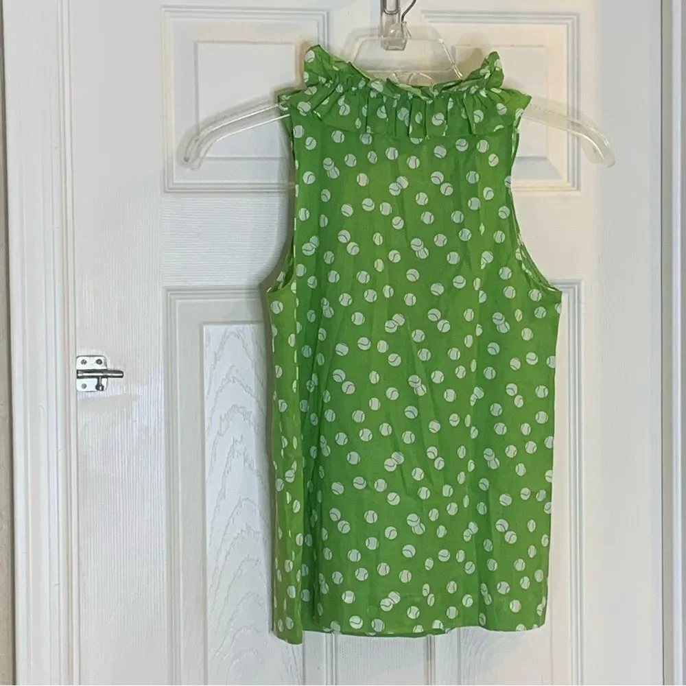 Kate Spade Lucille Tennis Anyone Printed Top Size 2